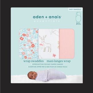 Aden + Anais Floral and Deer Swaddle Wrap Set 0-3 months